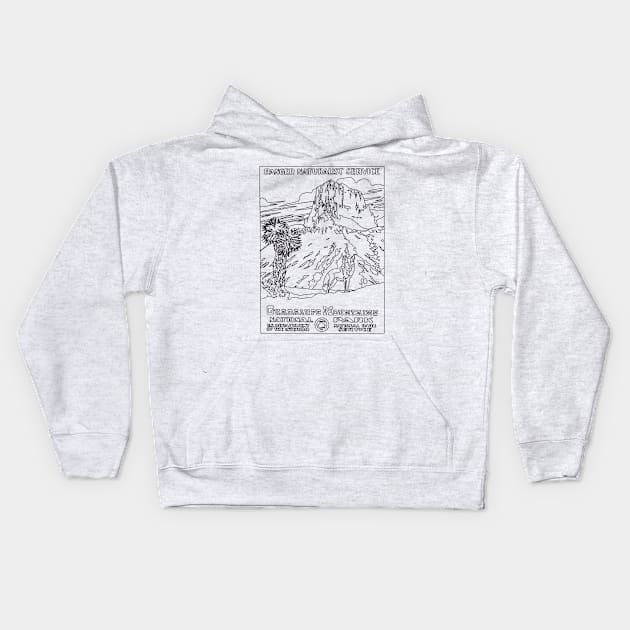 GUADALUPE MOUNTAINS Kids Hoodie by TheCosmicTradingPost